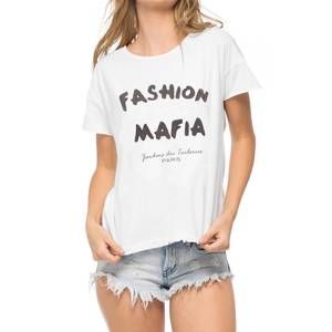 NEW SOUTH PARADE fashion mafia lola loose tee in white